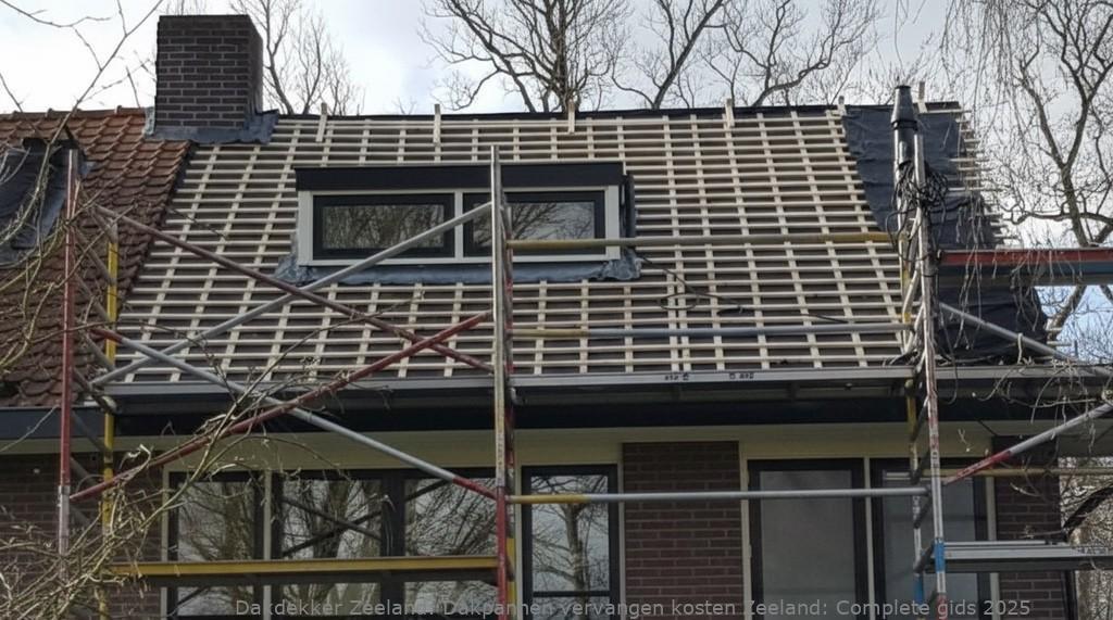 Dakpannen vervangen kosten Zeeland: Complete gids 2025