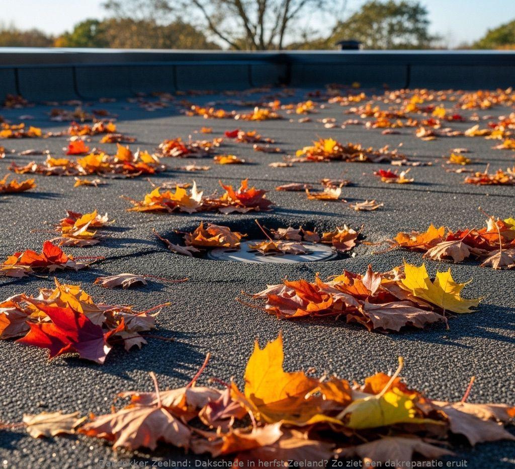 Dakschade In Herfst Zeeland